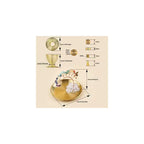 Brass Crystal Tree Incense Holder with 7-Chakra Stones for Yoga Meditation Home Decor