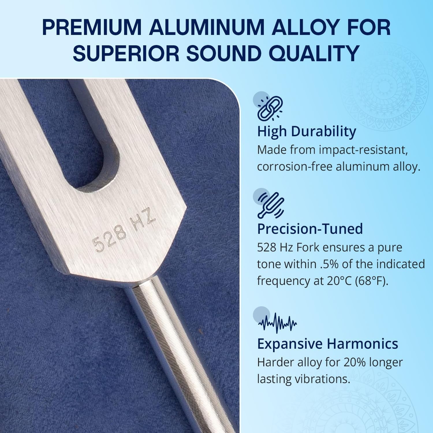 528 Hz Tuning Fork for Healing and Health by , Solfeggio Frequency for A