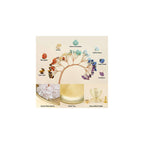 Brass Crystal Tree Incense Holder with 7-Chakra Stones for Yoga Meditation Home Decor