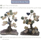 Natural Crystal Tree Decor, Desk Decor with Sodalite Chakra Stones, Gemstone Tree with Crystals and Healing Stones, Blue, Large, 7-Inches Tall - Nature’S Decorations